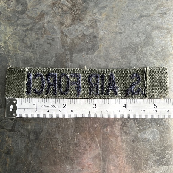 U.S. AIR FORCE embroidered tape patch - Vintage - Picture 10 of 10